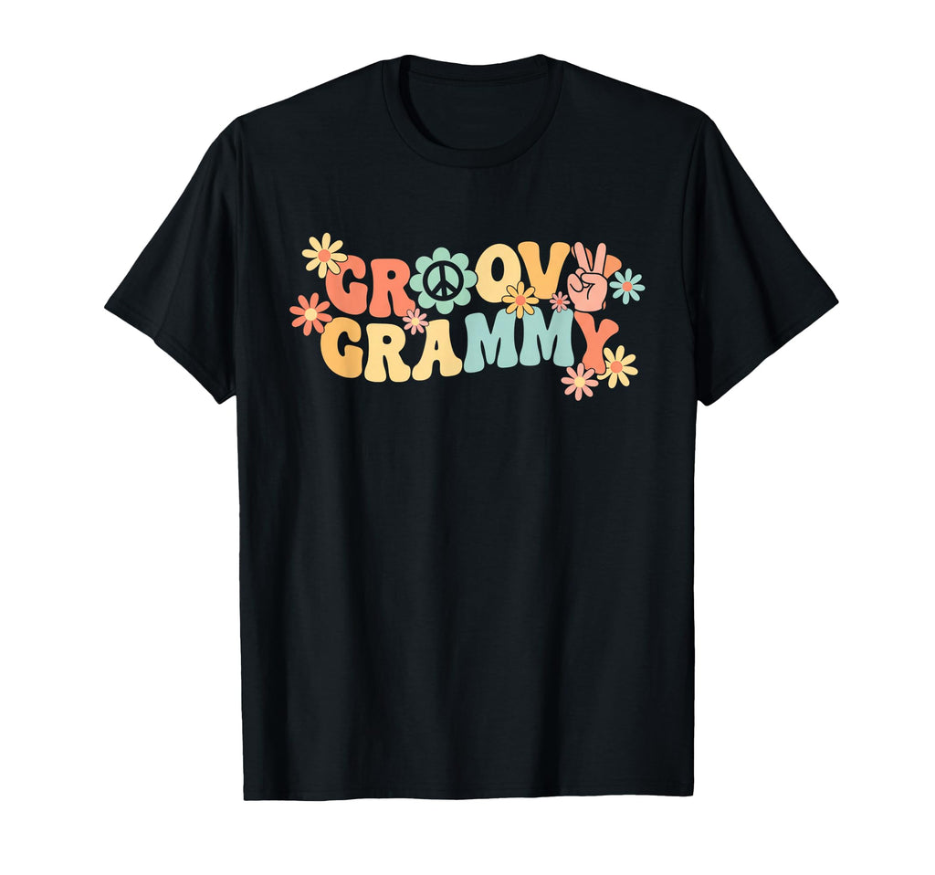 Grandparent Groovy Grammy Flower T-Shirt - Casual Everyday Wear for Adults - T-Shirt, Sweatshirt, Hoodie