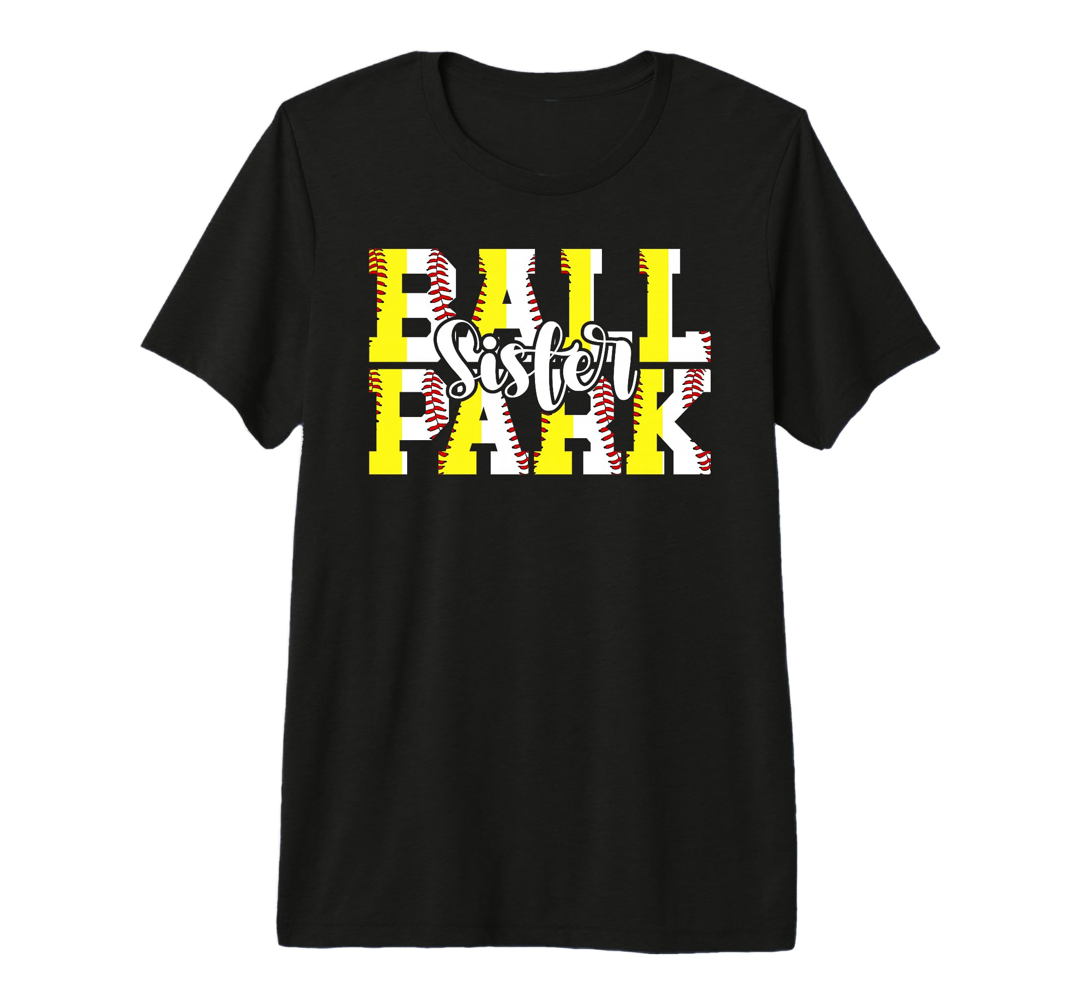Ballpark Sister Baseball Softball T-Shirt - Custom Art Print for Adults - T-Shirt, Sweatshirt, Hoodie