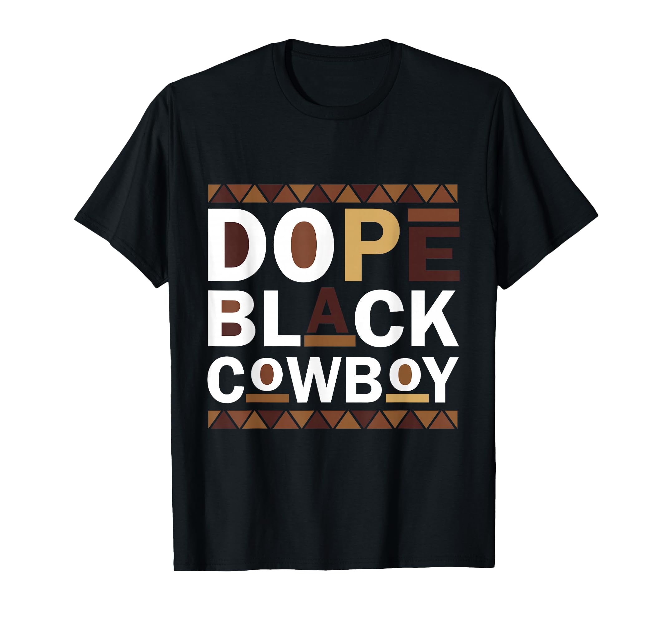 Dope Black Cowboy Juneteenth Black T-Shirt - Custom Art Print for Adults - T-Shirt, Sweatshirt, Hoodie
