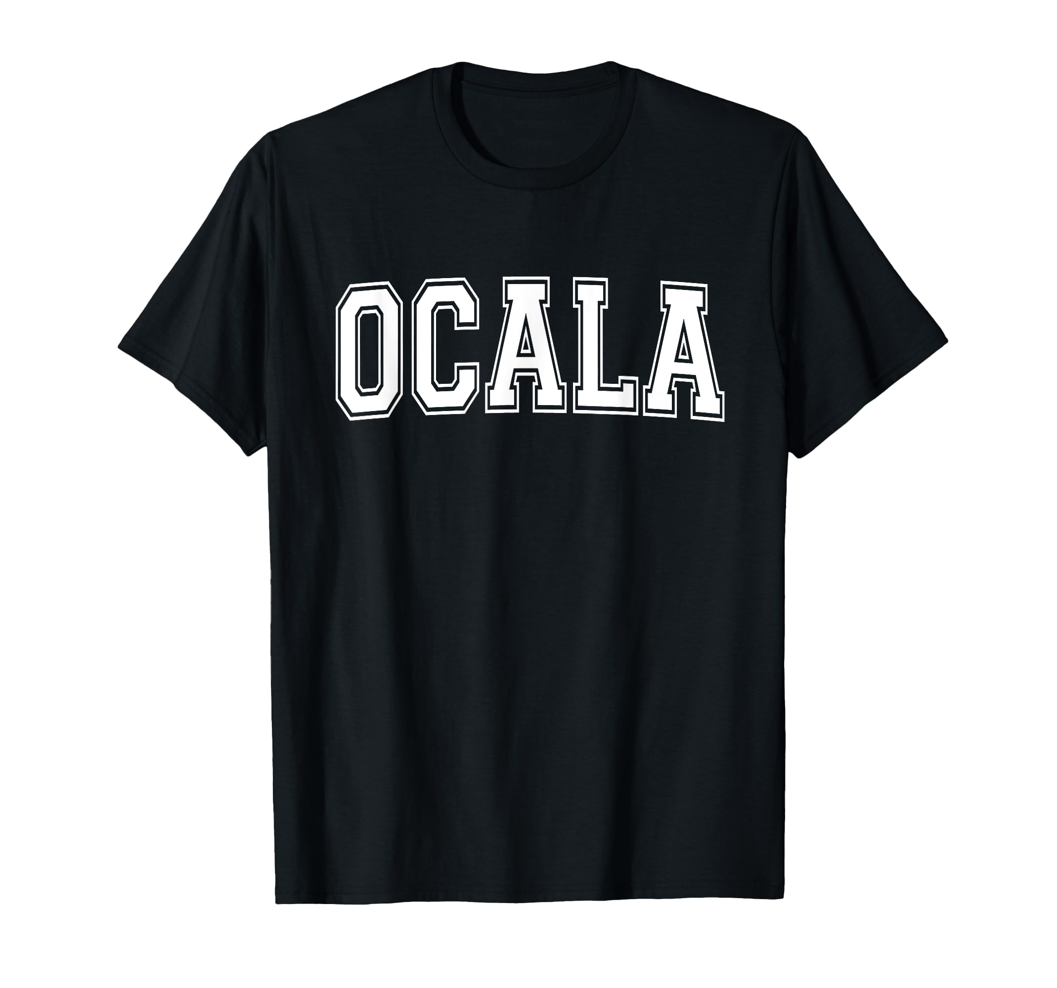 Ocala Fl Florida Usa Sports Varsity T-Shirt - Minimalist Print for Adults - T-Shirt, Sweatshirt, Hoodie