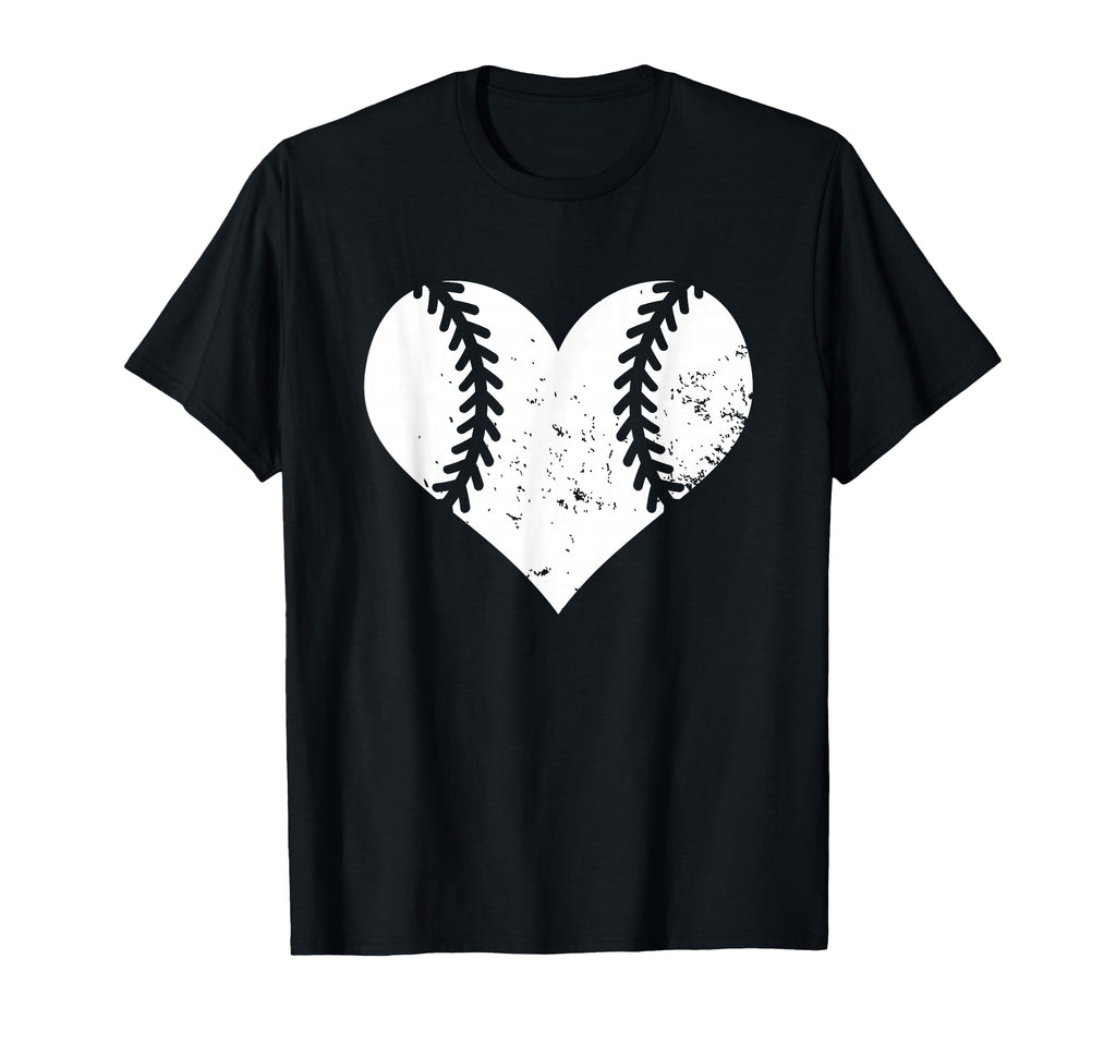 Baseball Heart Funny Baseball Player T-Shirt - Custom Art Print for Adults - T-Shirt, Sweatshirt, Hoodie