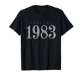 1983 Antique Gray Birthday 1983 T-Shirt - Aesthetic Graphic for Adults - T-Shirt, Sweatshirt, Hoodie