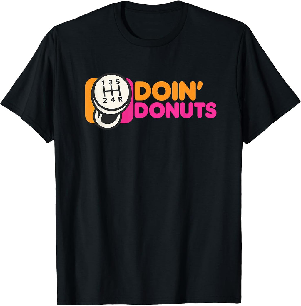 Doin' Donuts Funny Drift Racing Car Enthusiast - Adult & Kids T-Shirts, Sweatshirts & Hoodies apparel design preview 1