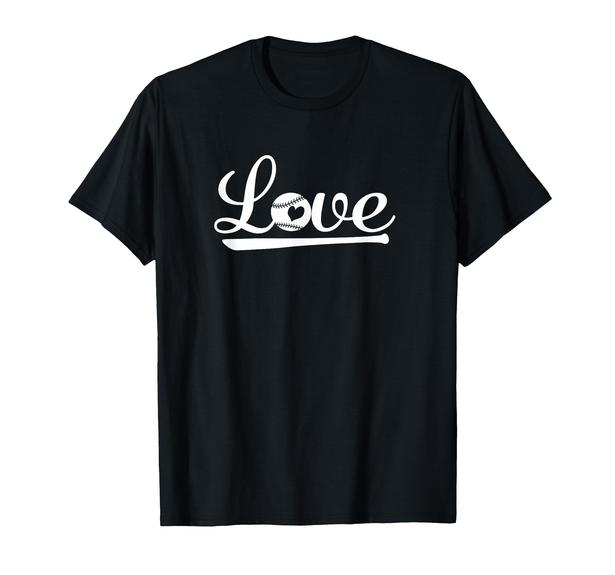 Love Baseball Softball Mom Heart Bat T-Shirt - Casual Everyday Wear Unisex - T-Shirt, Sweatshirt, Hoodie