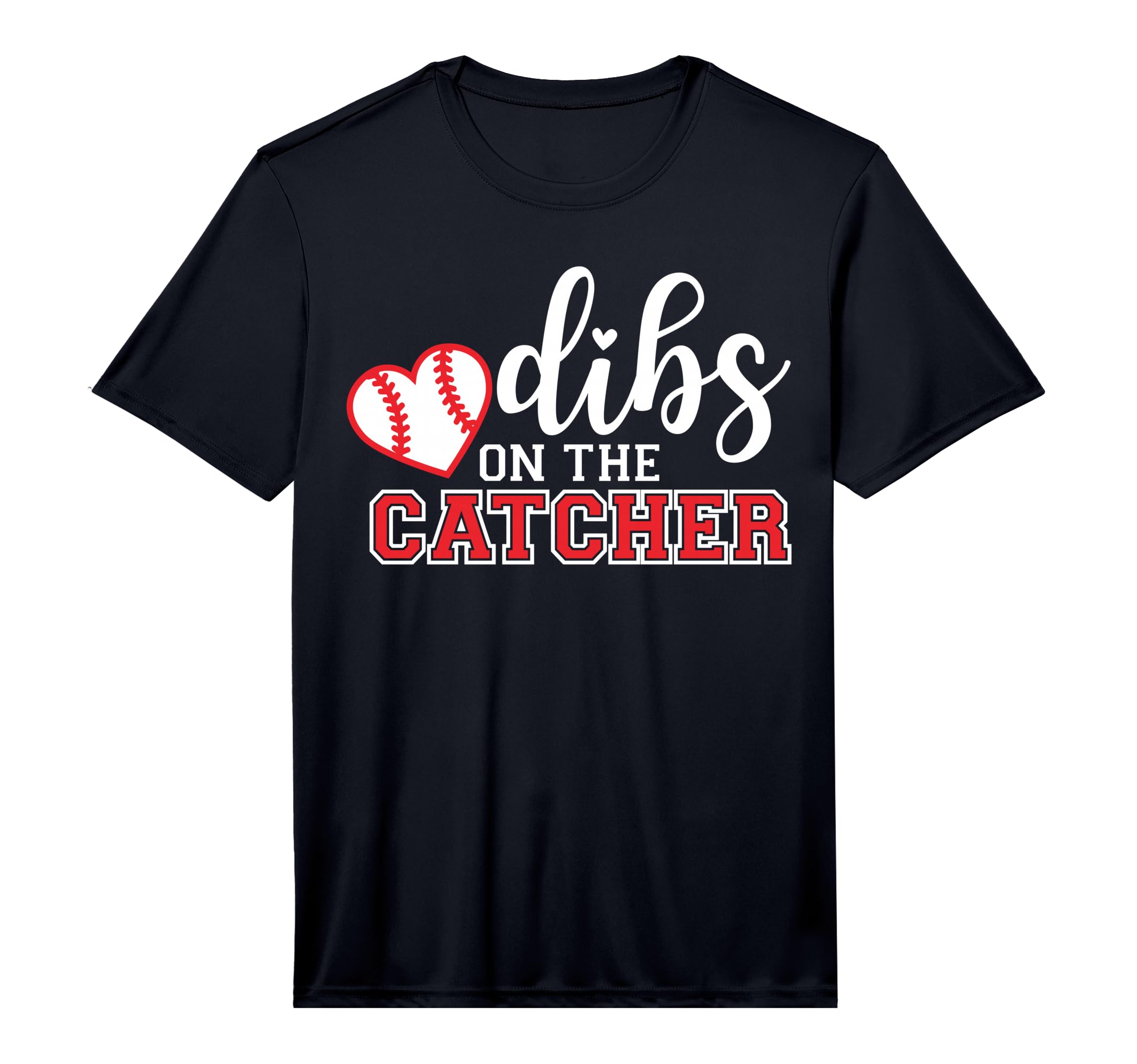 Mens Baseball Catcher Girlfriend T-Shirt - Custom Art Print for Adults - T-Shirt, Sweatshirt, Hoodie