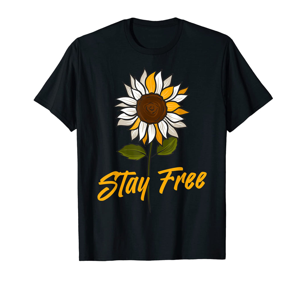 Peace Sign Love Sunflower 70S Hippie T-Shirt - Novelty Apparel Men Women - T-Shirt, Sweatshirt, Hoodie