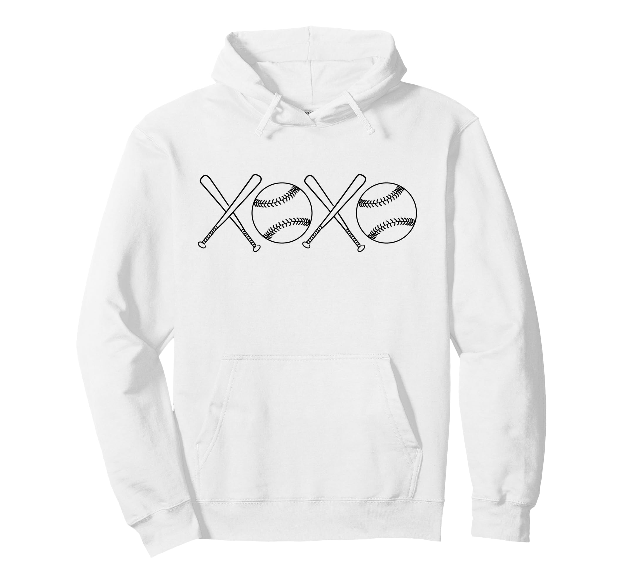 Baseball Mom Xoxo Hoodie - Streetwear Style for Adults - T-Shirt, Sweatshirt, Hoodie