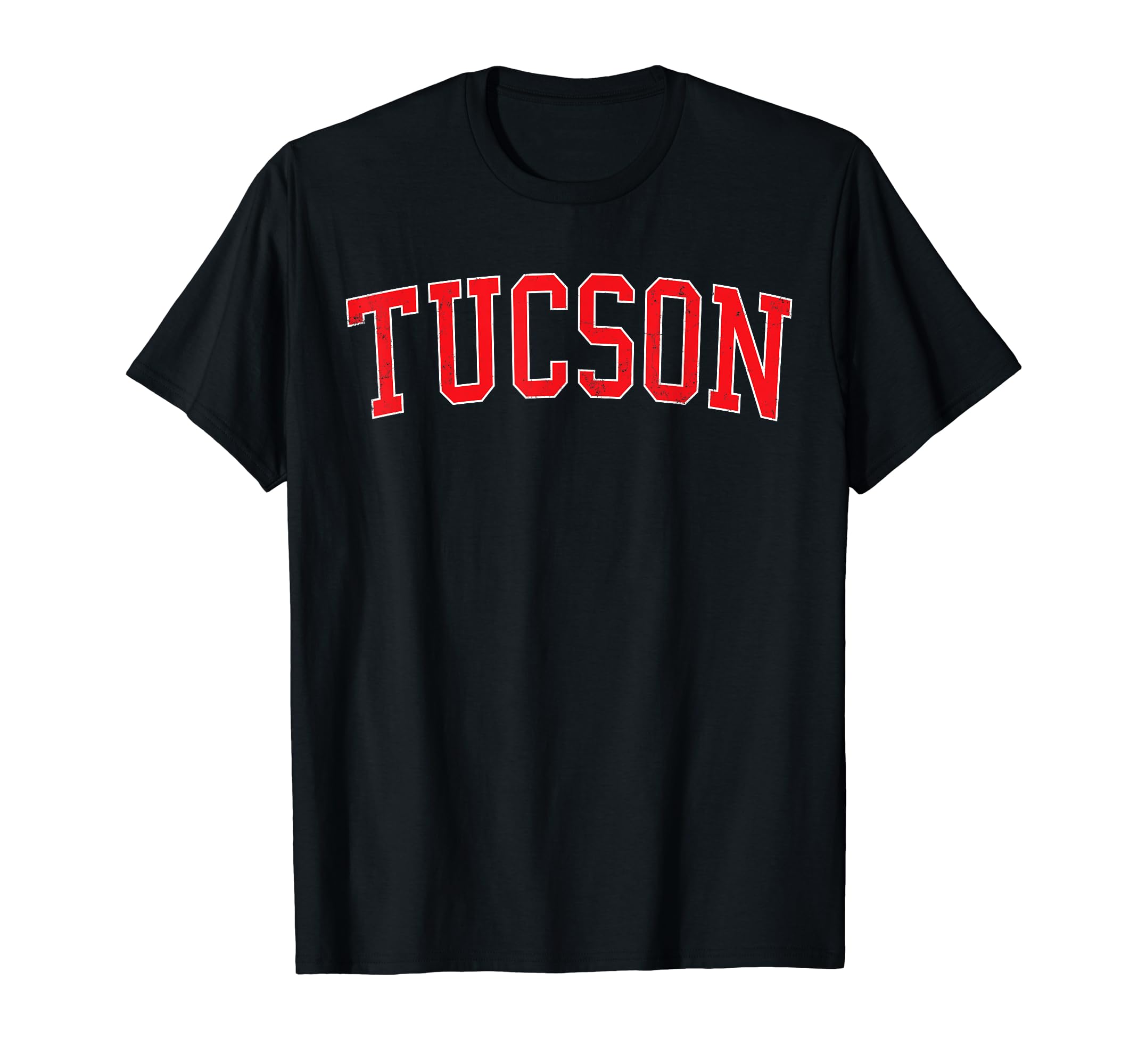 Tucson Az Varsity Red Text T-Shirt - Fun Novelty Design Unisex - T-Shirt, Sweatshirt, Hoodie