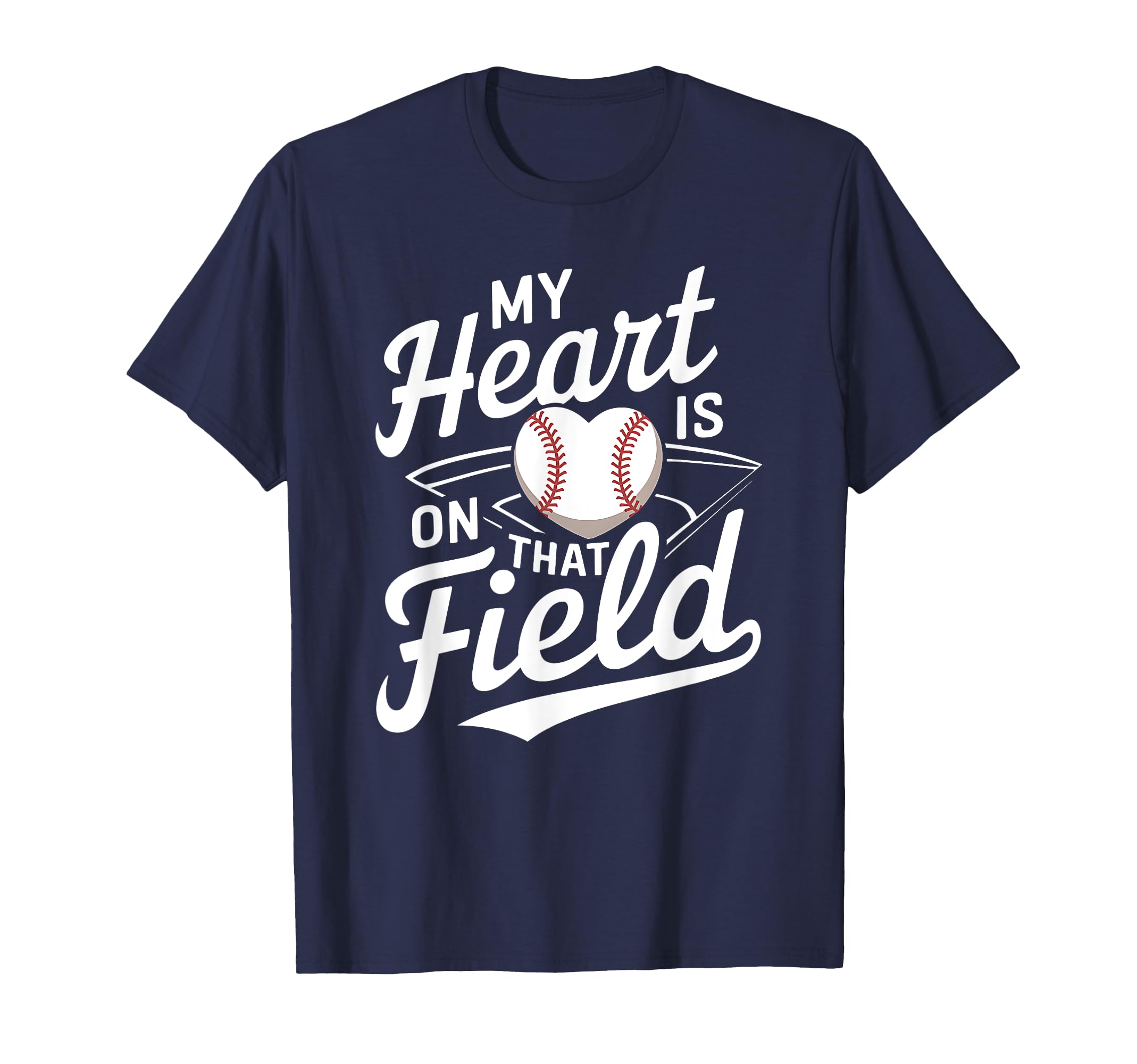 My Heart Is That Field Baseball Mom T-Shirt - Aesthetic Graphic for Adults - T-Shirt, Sweatshirt, Hoodie