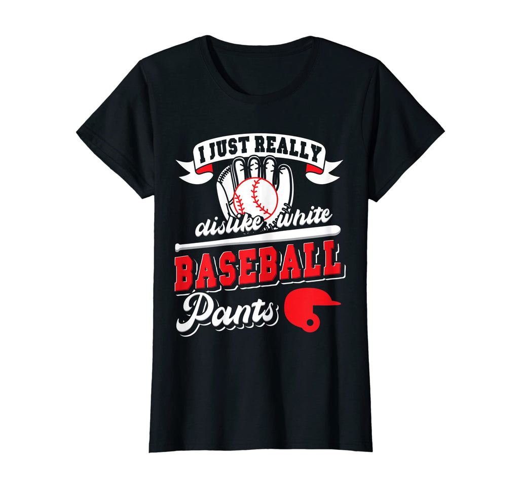 Womens Baseball Mom White T-Shirt - Casual Everyday Wear for Adults - T-Shirt, Sweatshirt, Hoodie