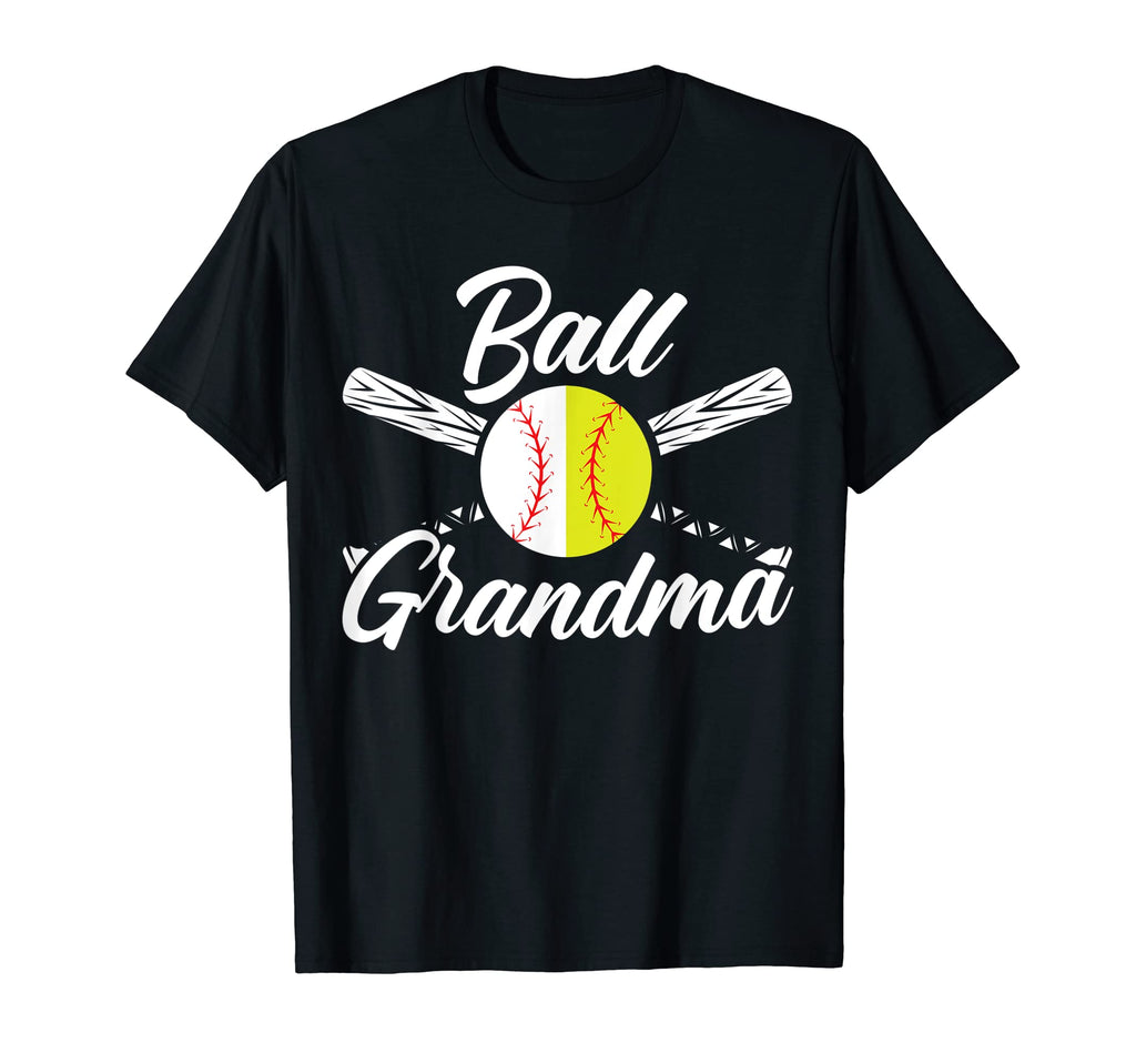 Ball Grandma Softball Baseball T-Shirt - Minimalist Print Men Women - T-Shirt, Sweatshirt, Hoodie