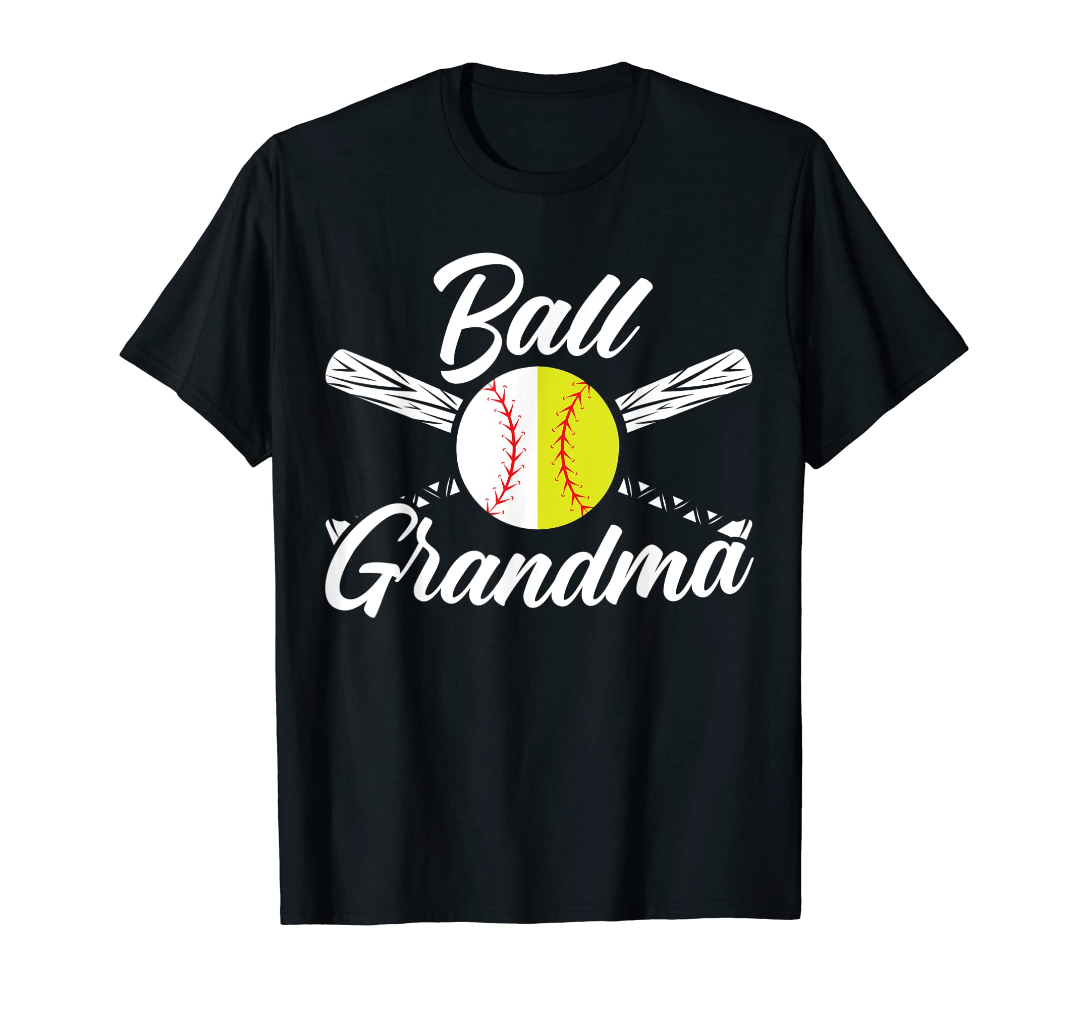 Ball Grandma Softball Baseball T-Shirt - Minimalist Print Men Women - T-Shirt, Sweatshirt, Hoodie