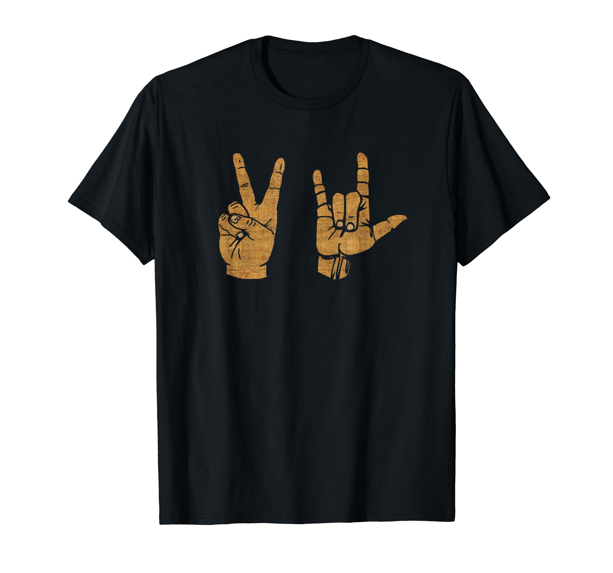 Peace And Love Asl T-Shirt - Graphic Print Men Women - T-Shirt, Sweatshirt, Hoodie