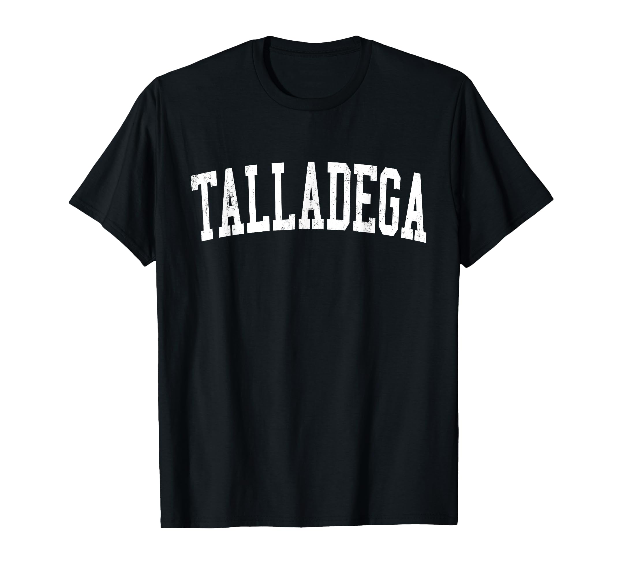 Talladega Al Distressed White Varsity T-Shirt - Casual Everyday Wear Unisex - T-Shirt, Sweatshirt, Hoodie