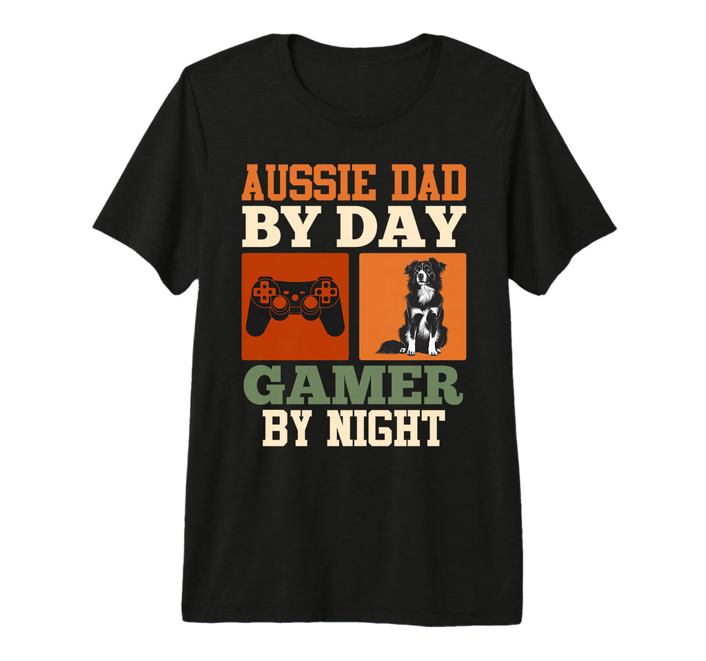 Aussie Dad Day Gamer Night Funny Tri Blend T-Shirt - Trendy Graphic Unisex - T-Shirt, Sweatshirt, Hoodie