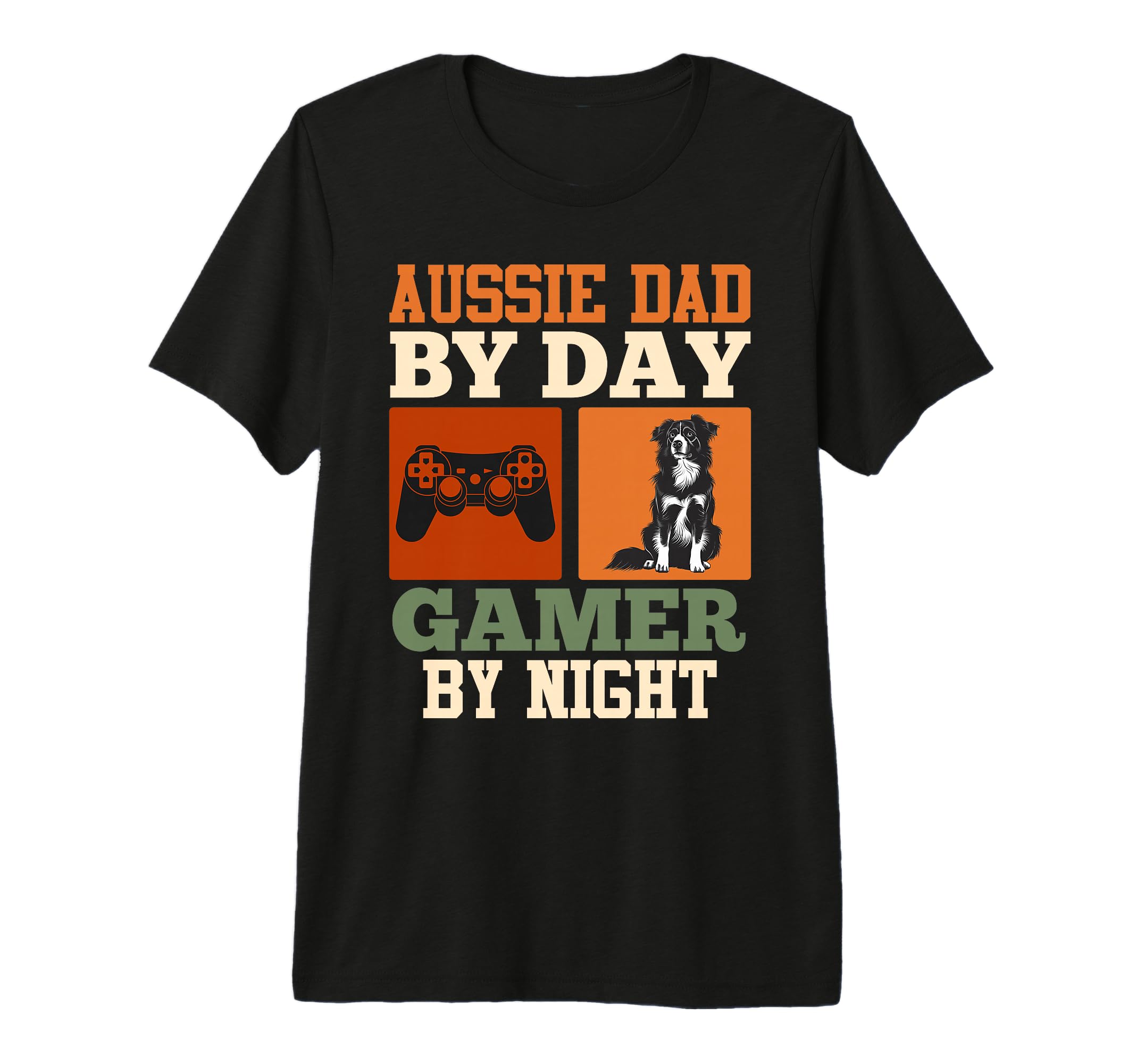 Aussie Dad Day Gamer Night Funny Tri Blend T-Shirt - Trendy Graphic Unisex - T-Shirt, Sweatshirt, Hoodie