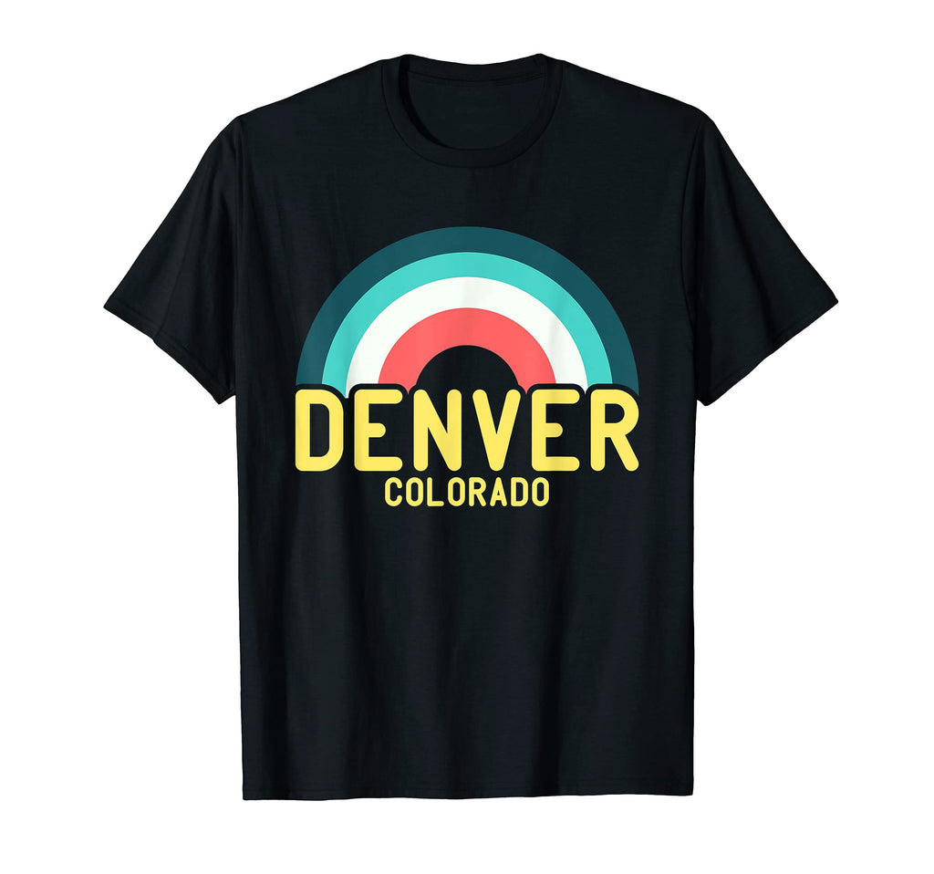 Denver Colorado Rainbow T-Shirt - Fun Novelty Design Unisex - T-Shirt, Sweatshirt, Hoodie