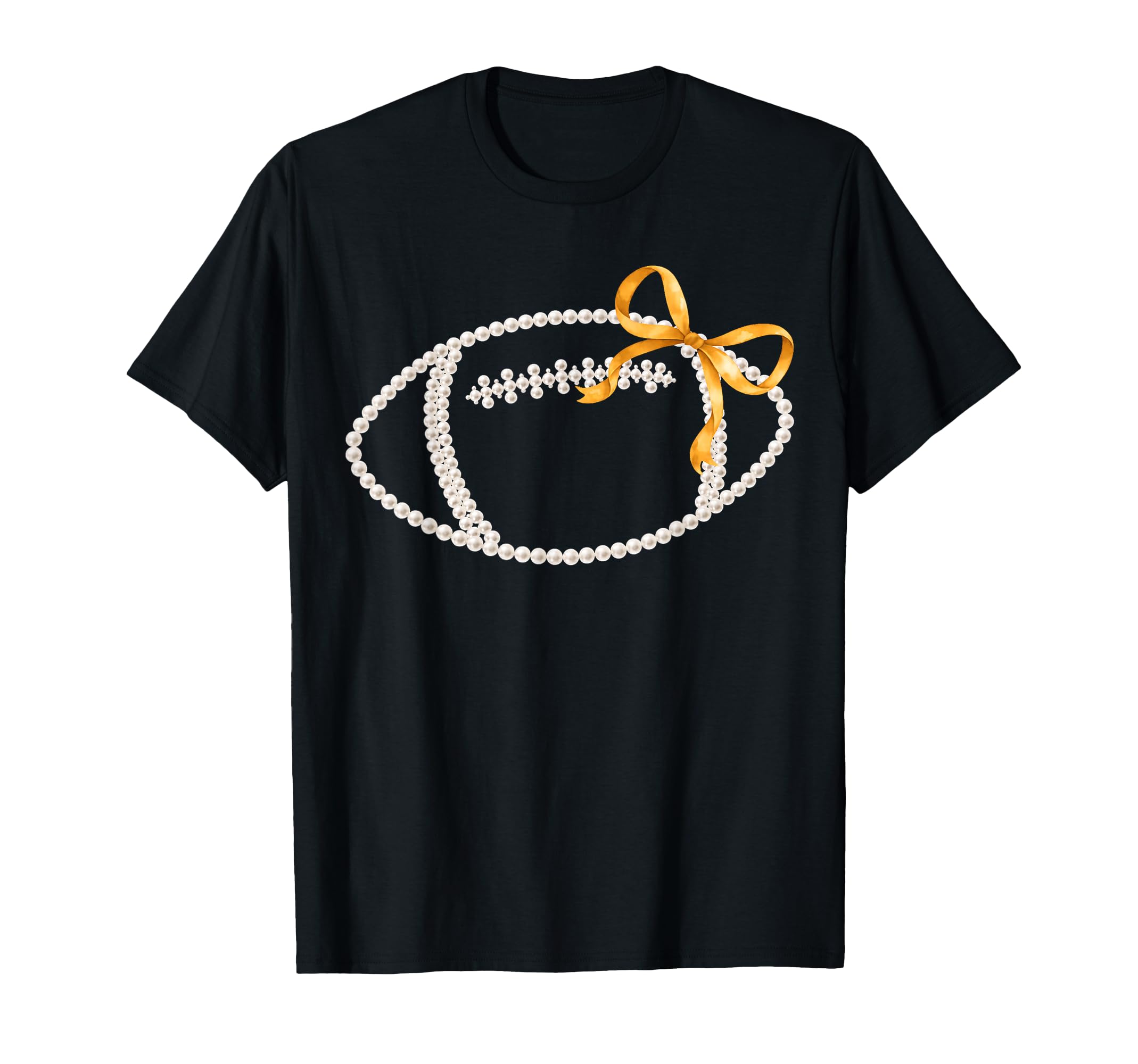 Coquette Pearl Bow Football Funny T-Shirt - Casual Everyday Wear Unisex - T-Shirt, Sweatshirt, Hoodie