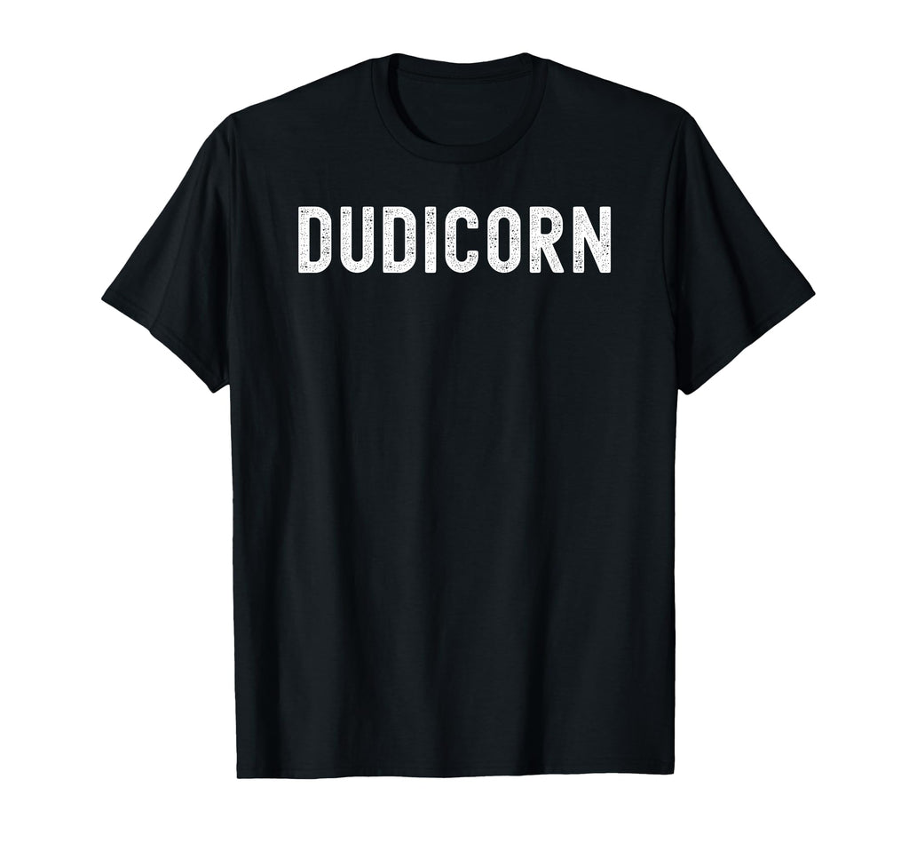 Dudicorn Funny Unicorn Distressed T-Shirt - Casual Everyday Wear for Adults - T-Shirt, Sweatshirt, Hoodie