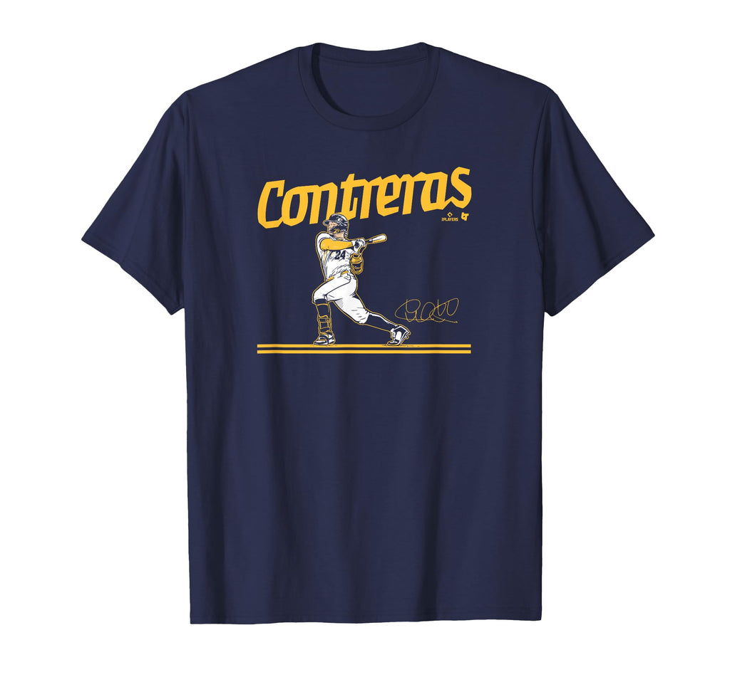 William Contreras Slugger Swing T-Shirt - Minimalist Print Men Women - T-Shirt, Sweatshirt, Hoodie