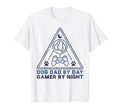 Dog Dad Day Gamer Night Triangle T-Shirt - Aesthetic Graphic for Adults - T-Shirt, Sweatshirt, Hoodie