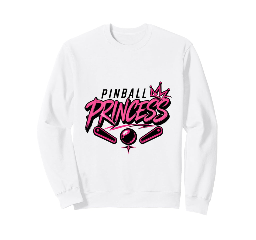 Pinball Princess Machines Funny Arcade Sweatshirt - Graphic Print Unisex - T-Shirt, Sweatshirt, Hoodie