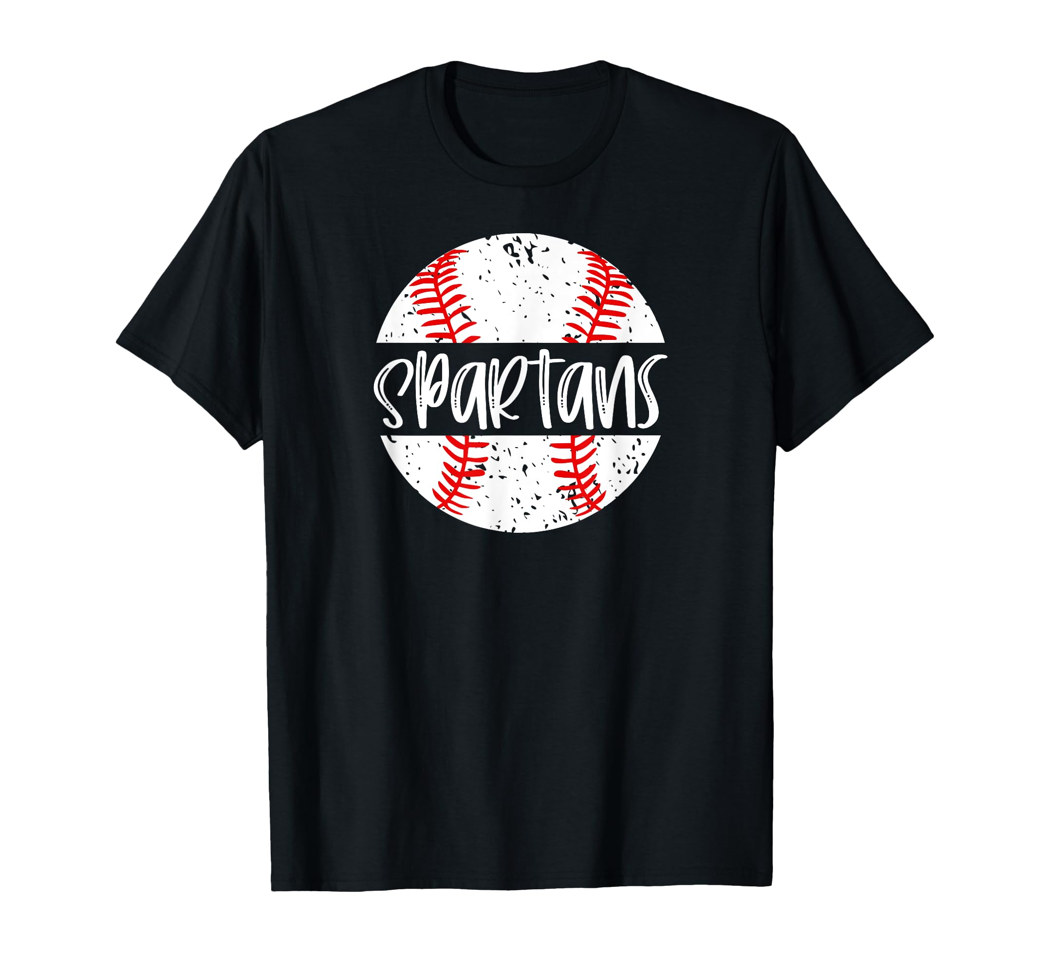 Spartans Baseball Team Mascot School T-Shirt - Streetwear Style for Adults - T-Shirt, Sweatshirt, Hoodie