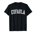 Eufaula Al Distressed White Varsity T-Shirt - Minimalist Print for Adults - T-Shirt, Sweatshirt, Hoodie