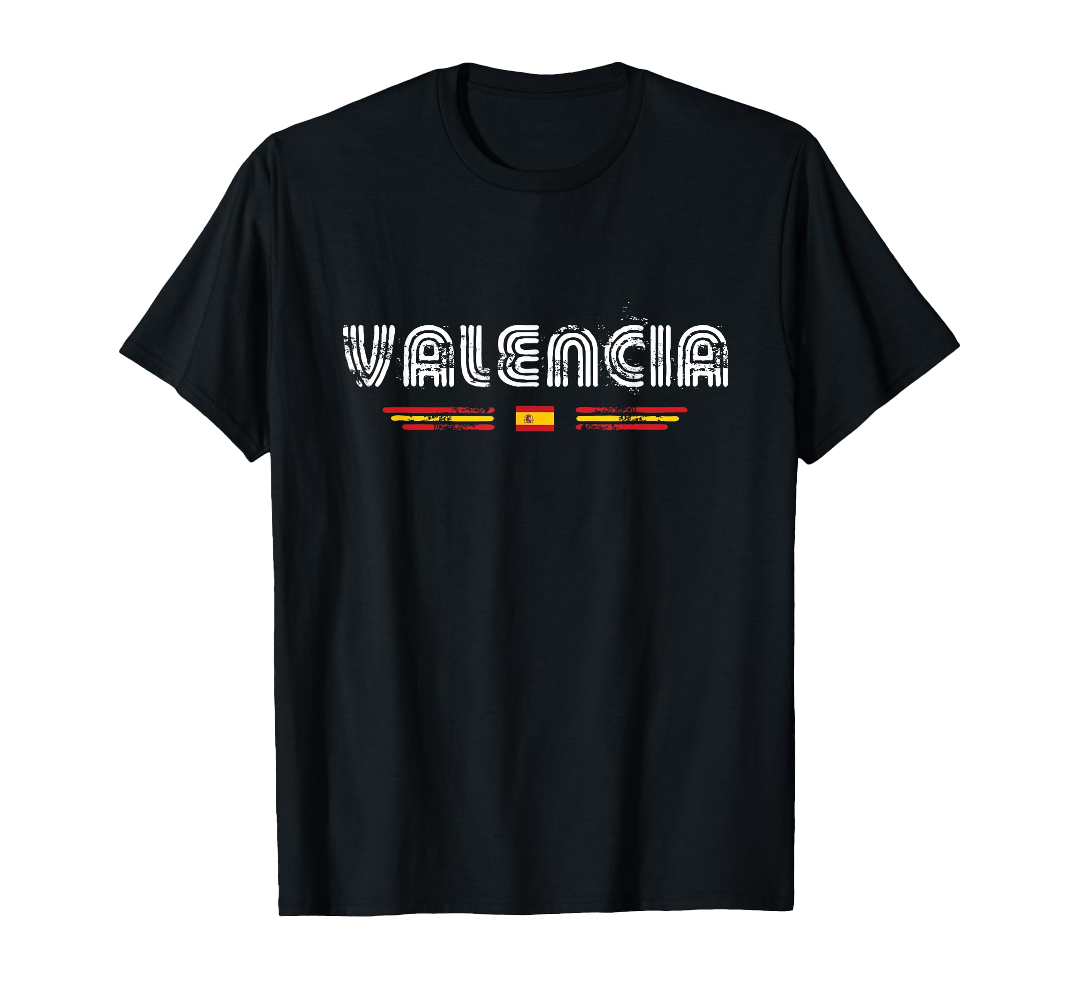 Valencia Spain 70S 80S Type T-Shirt - Custom Art Print Unisex - T-Shirt, Sweatshirt, Hoodie