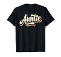 Funny Auntie Striped Logo Aunt T-Shirt - Novelty Apparel Men Women - T-Shirt, Sweatshirt, Hoodie