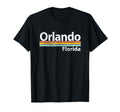 Orlando Florida Worn Stripes T-Shirt - Custom Art Print Unisex - T-Shirt, Sweatshirt, Hoodie