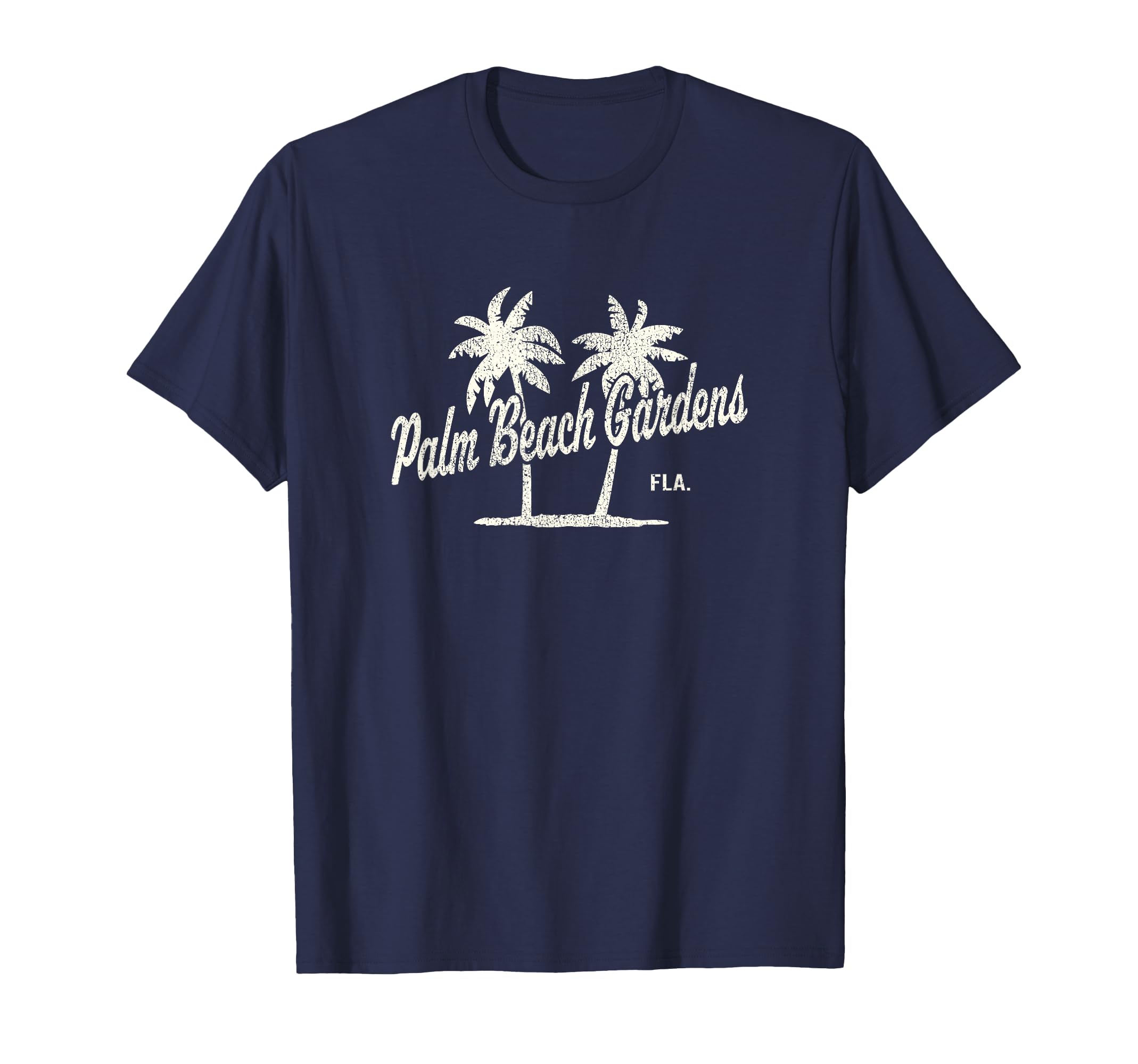 Palm Beach Gardens Florida 70S Palm Trees T-Shirt - Trendy Graphic Unisex - T-Shirt, Sweatshirt, Hoodie