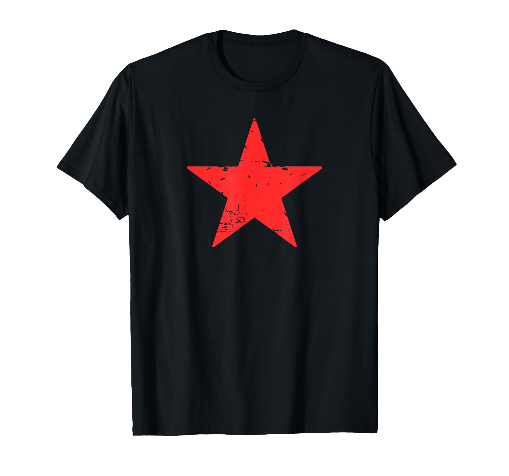 Red Star Distressed Revolution T-Shirt - Minimalist Print Men Women - T-Shirt, Sweatshirt, Hoodie