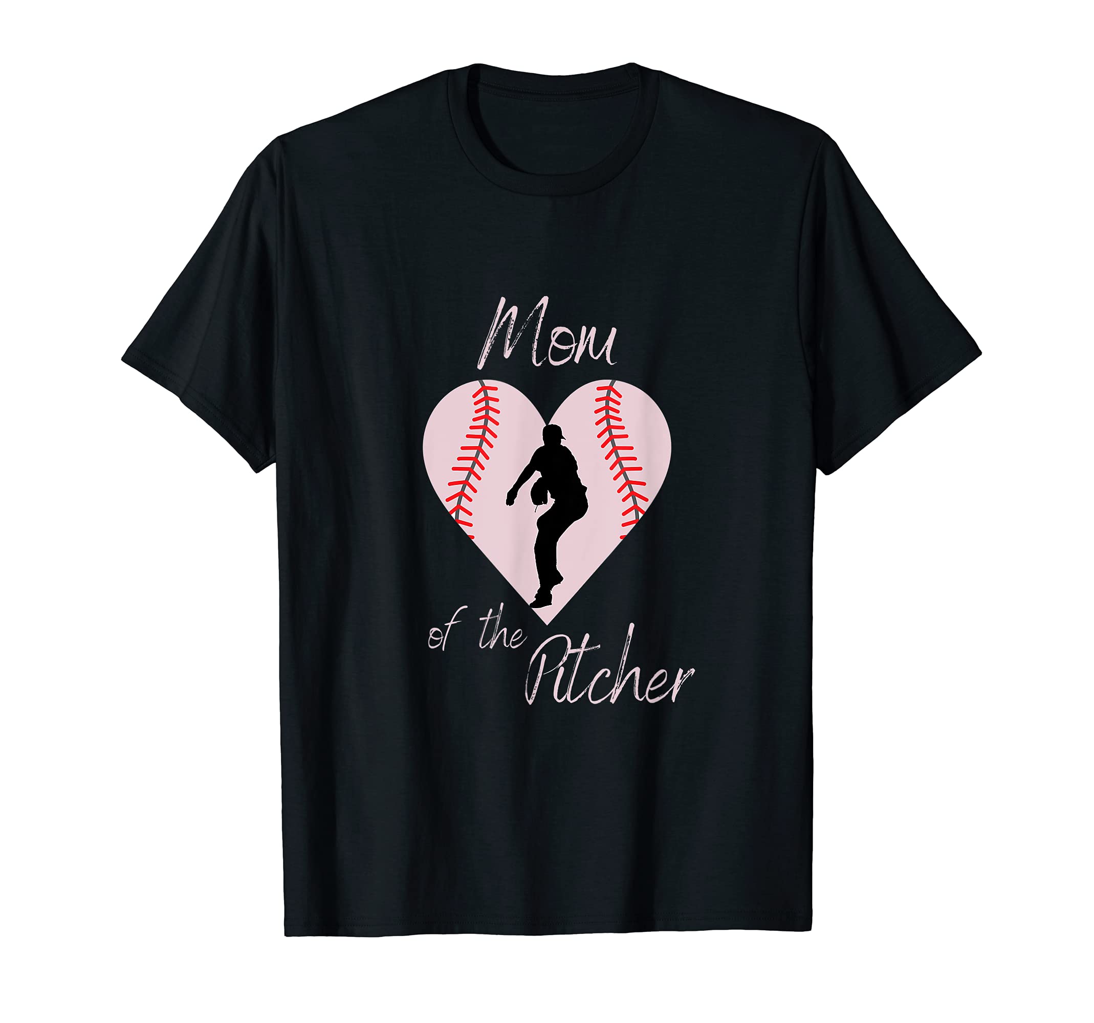 Baseball Love Heart Mom Pitcher T-Shirt - Streetwear Style Men Women - T-Shirt, Sweatshirt, Hoodie