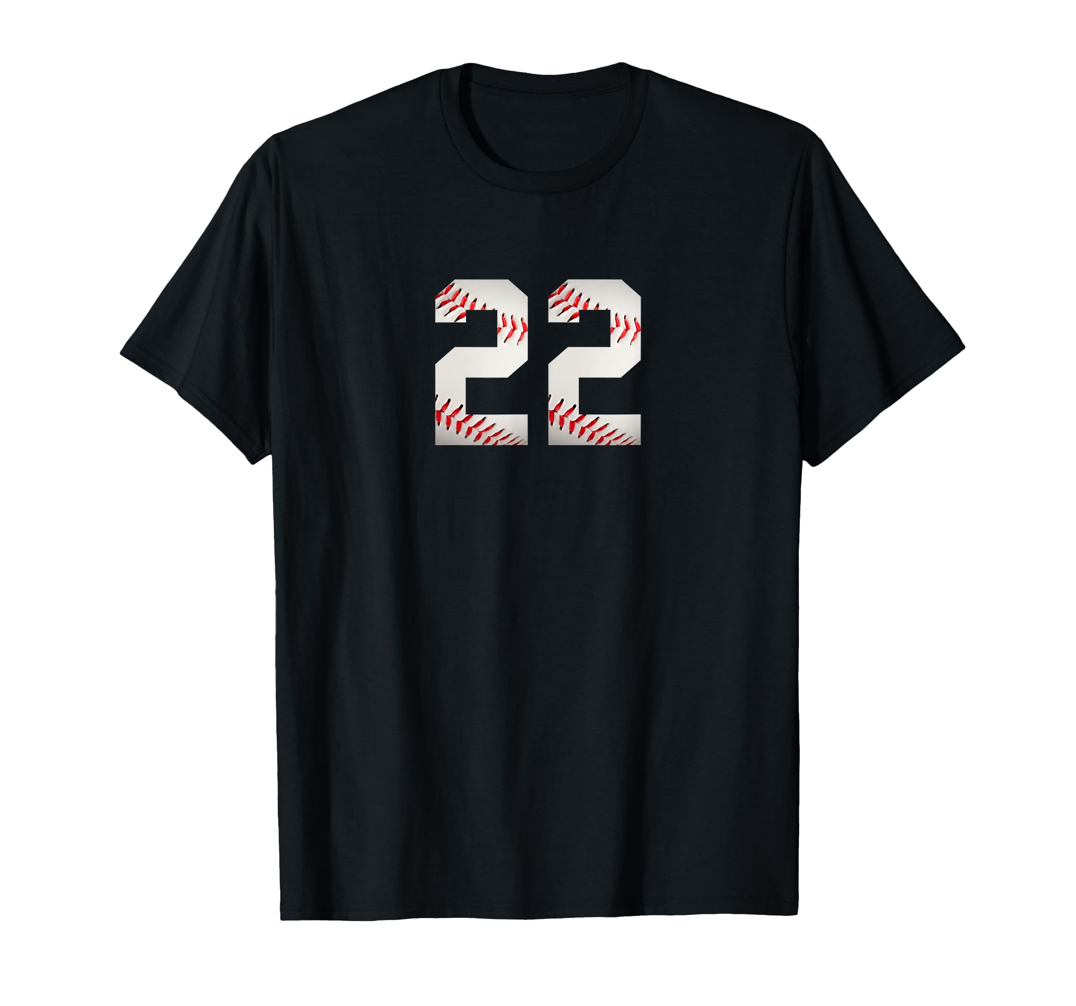 Number 22 Minimalist Birthday Baseball T-Shirt - Unique Graphic Men Women - T-Shirt, Sweatshirt, Hoodie