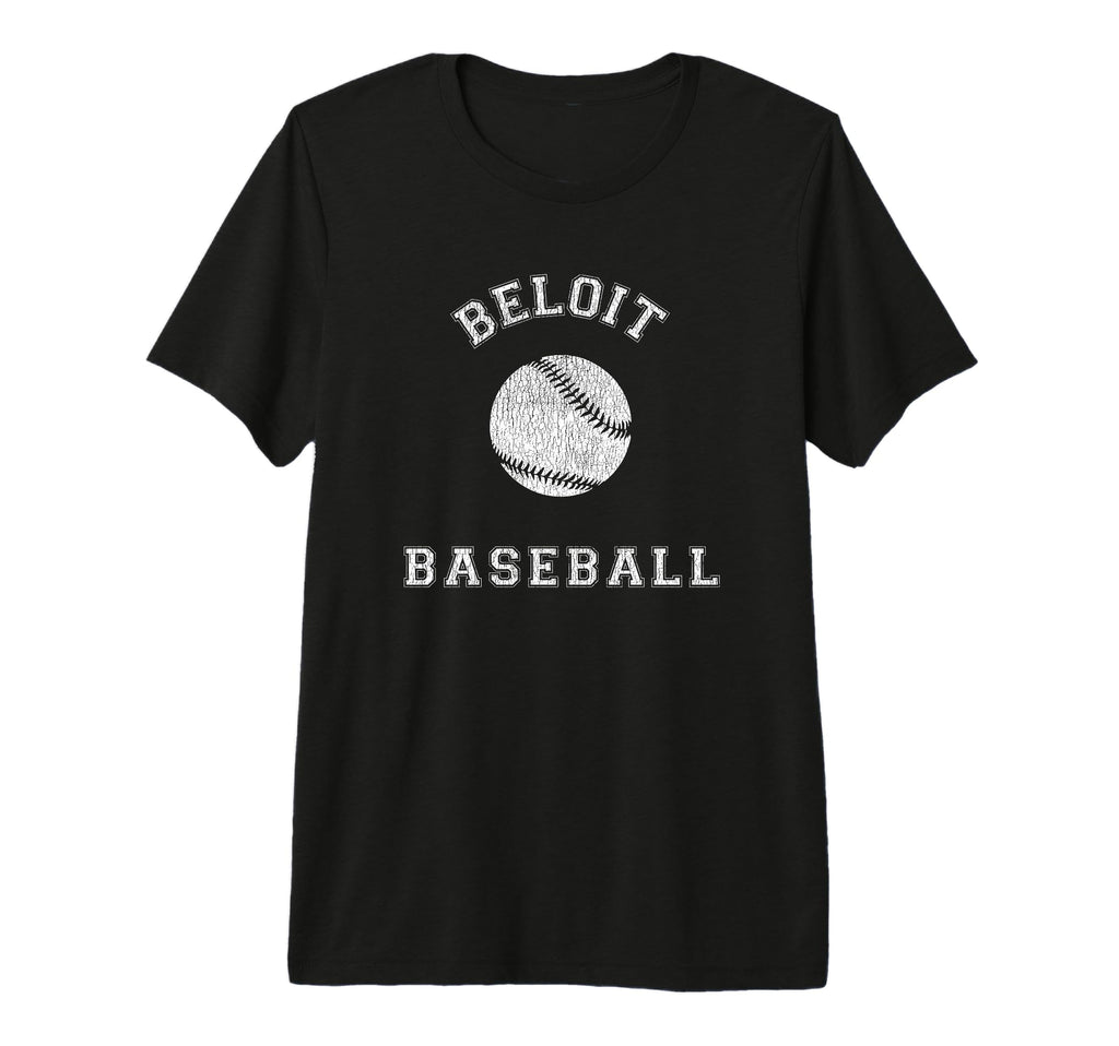 Beloit Baseball Distressed Tri Blend T-Shirt - Streetwear Style Men Women - T-Shirt, Sweatshirt, Hoodie