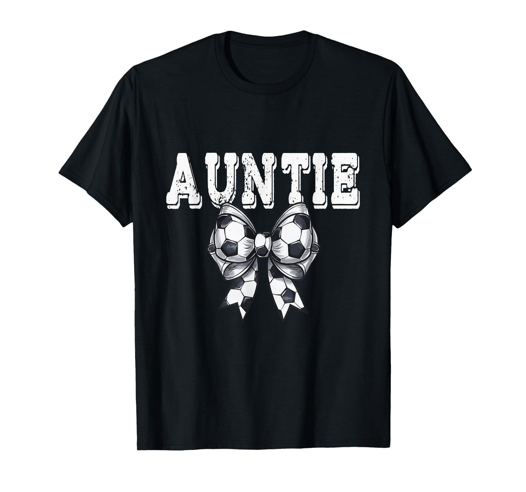 Coquette Soccer Bow Mom Sister T-Shirt - Casual Everyday Wear for Adults - T-Shirt, Sweatshirt, Hoodie