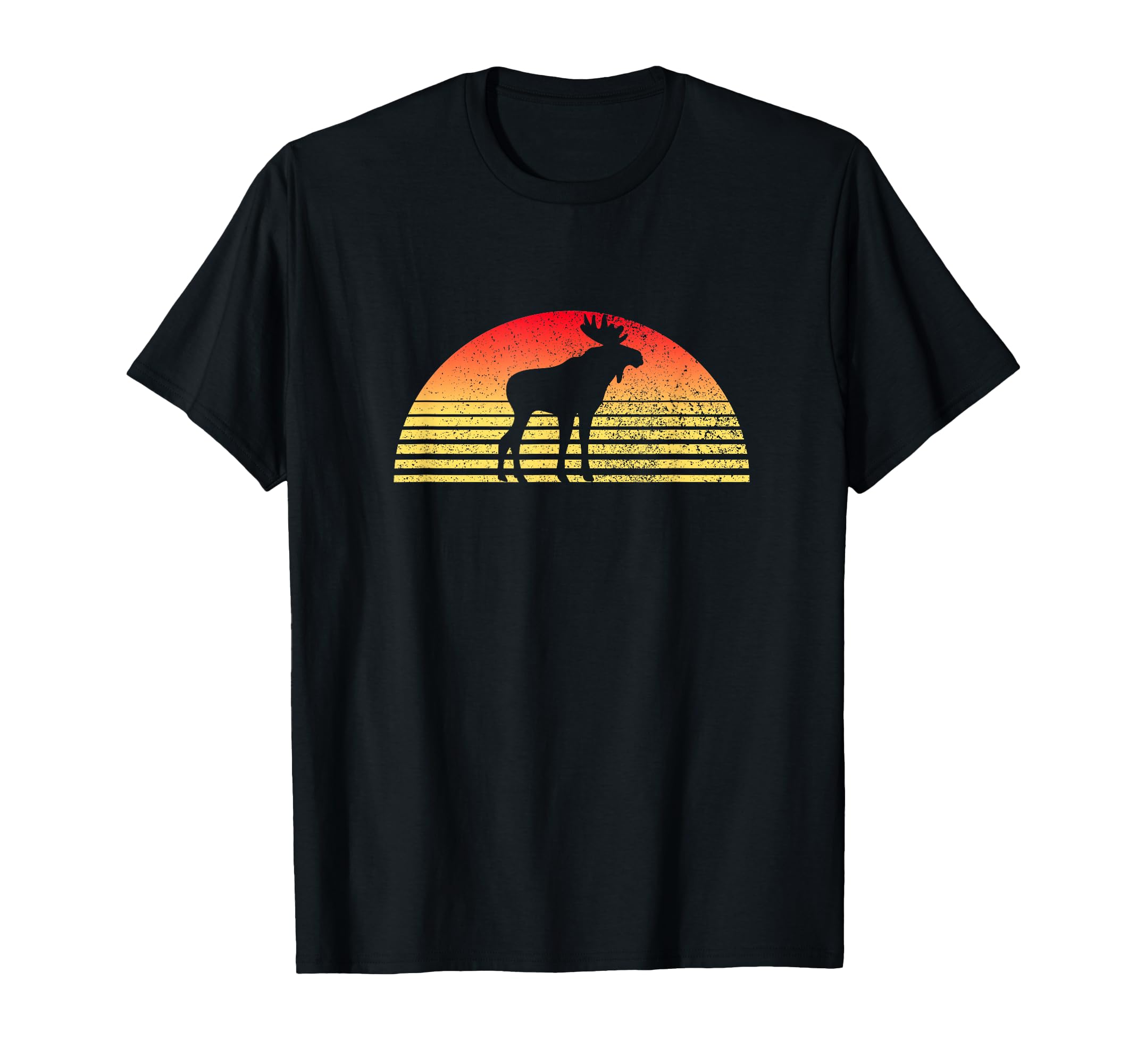 Sunset Moose Lover T-Shirt - Trendy Graphic for Adults - T-Shirt, Sweatshirt, Hoodie
