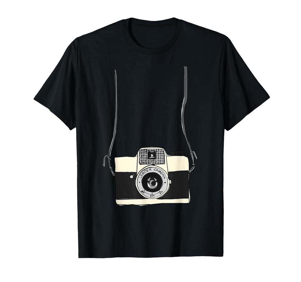 Fake Tourist Camera Holiday Vacation T-Shirt - Unique Graphic Unisex - T-Shirt, Sweatshirt, Hoodie