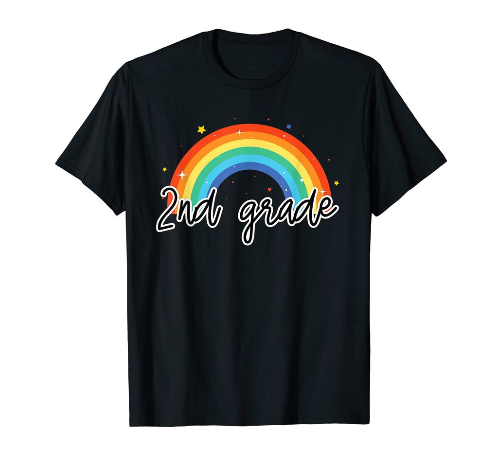2Nd Grade Rainbow Colorful Second Year T-Shirt - Novelty Apparel Men Women - T-Shirt, Sweatshirt, Hoodie