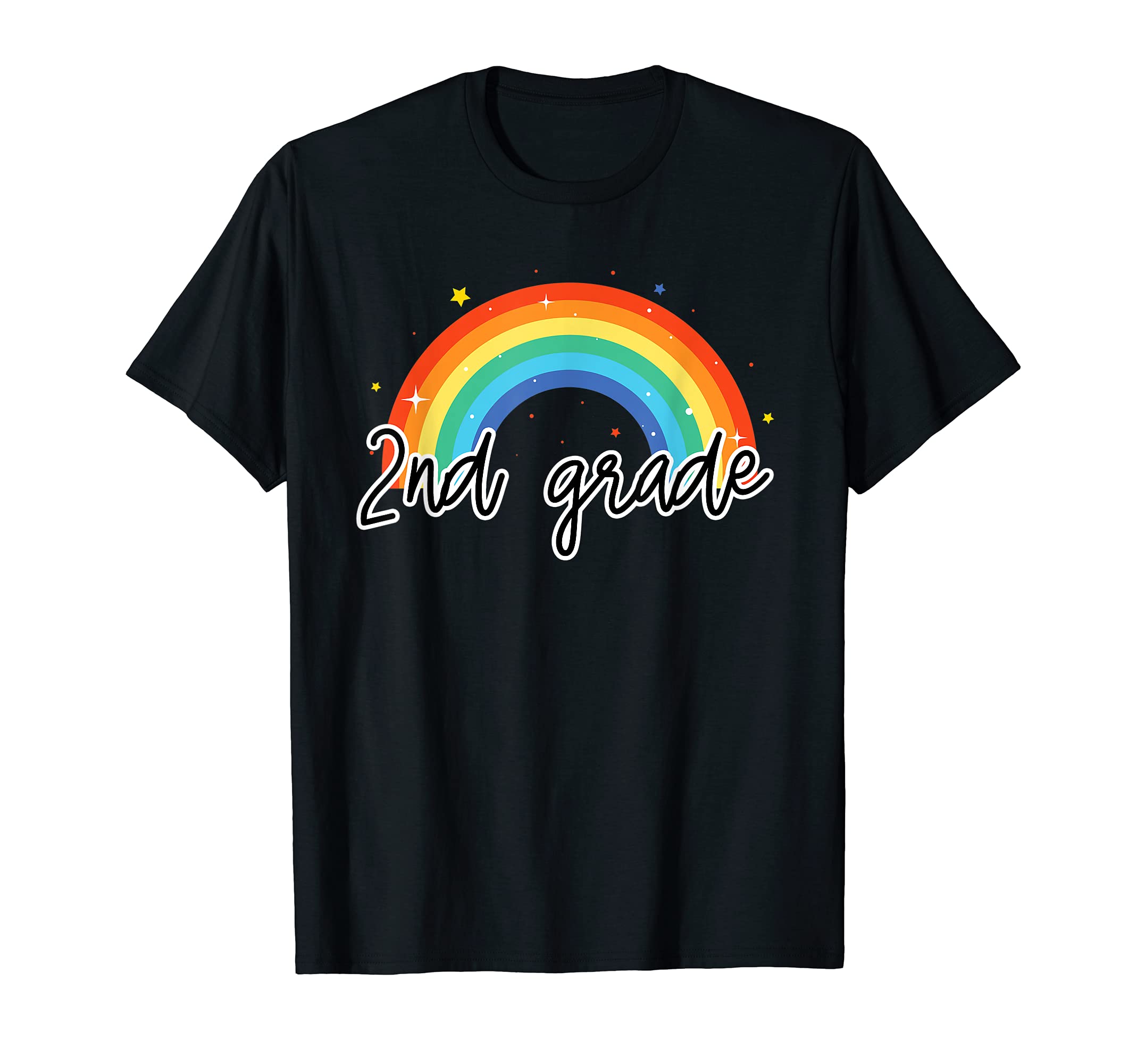 2Nd Grade Rainbow Colorful Second Year T-Shirt - Novelty Apparel Men Women - T-Shirt, Sweatshirt, Hoodie