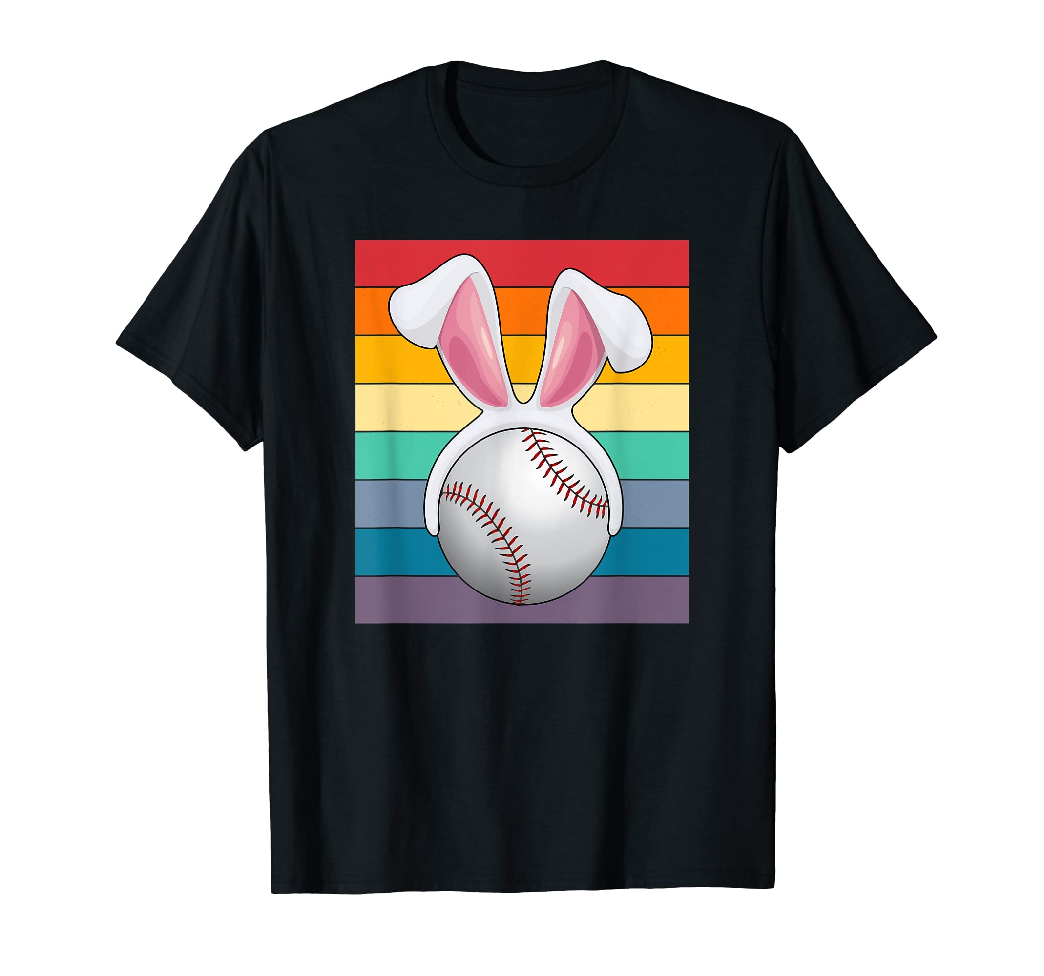 Easter Bunny Baseball Rabbit Ears T-Shirt - Unique Graphic for Adults - T-Shirt, Sweatshirt, Hoodie