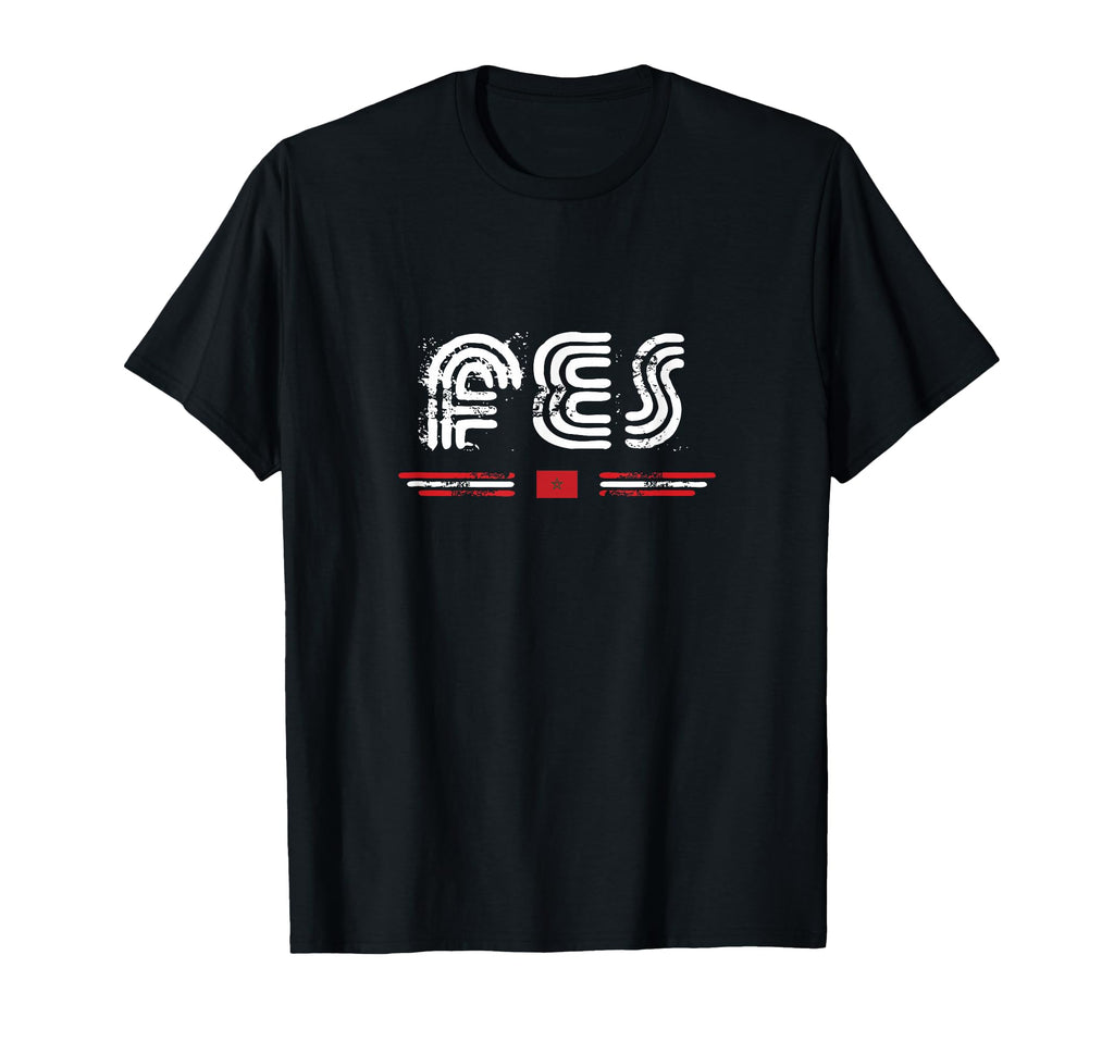 Fes Morocco 70S 80S Type T-Shirt - Aesthetic Graphic for Adults - T-Shirt, Sweatshirt, Hoodie