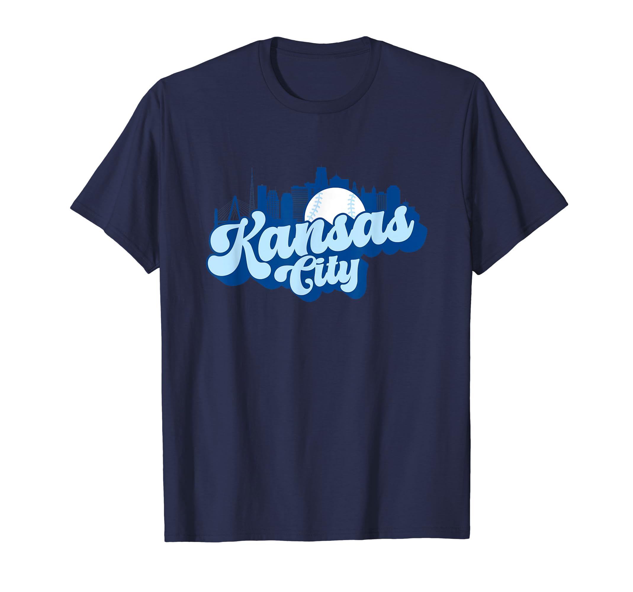 Kansas City Baseball City Skyline T-Shirt - Streetwear Style Unisex - T-Shirt, Sweatshirt, Hoodie