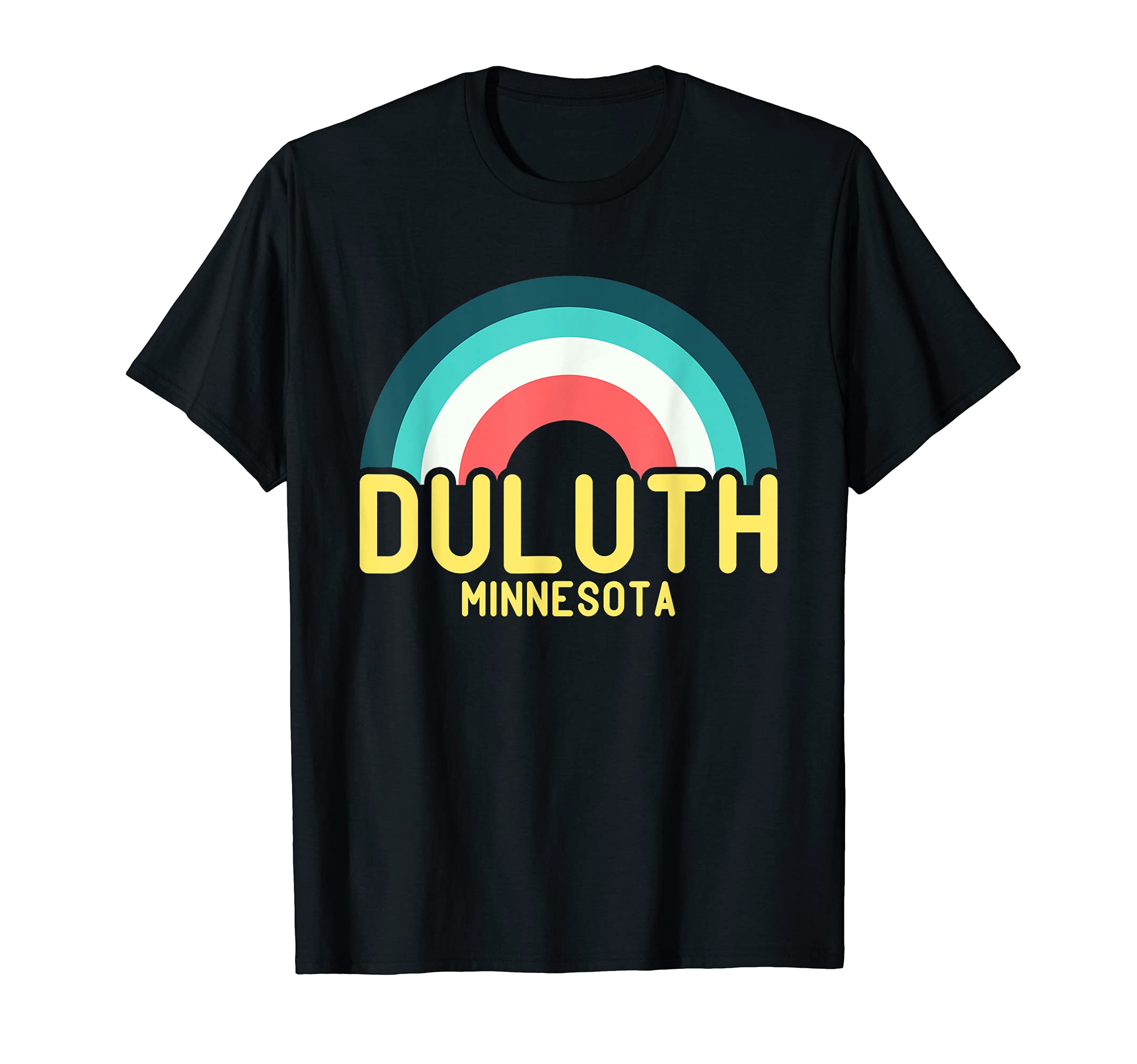 Duluth Minnesota Rainbow T-Shirt - Trendy Graphic Unisex - T-Shirt, Sweatshirt, Hoodie