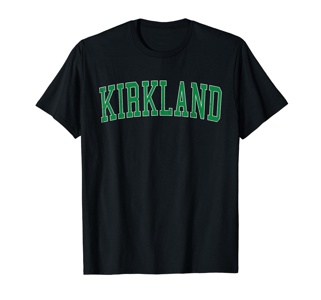 Kirkland Wa Distressed Green Varsity T-Shirt - Aesthetic Graphic Men Women - T-Shirt, Sweatshirt, Hoodie