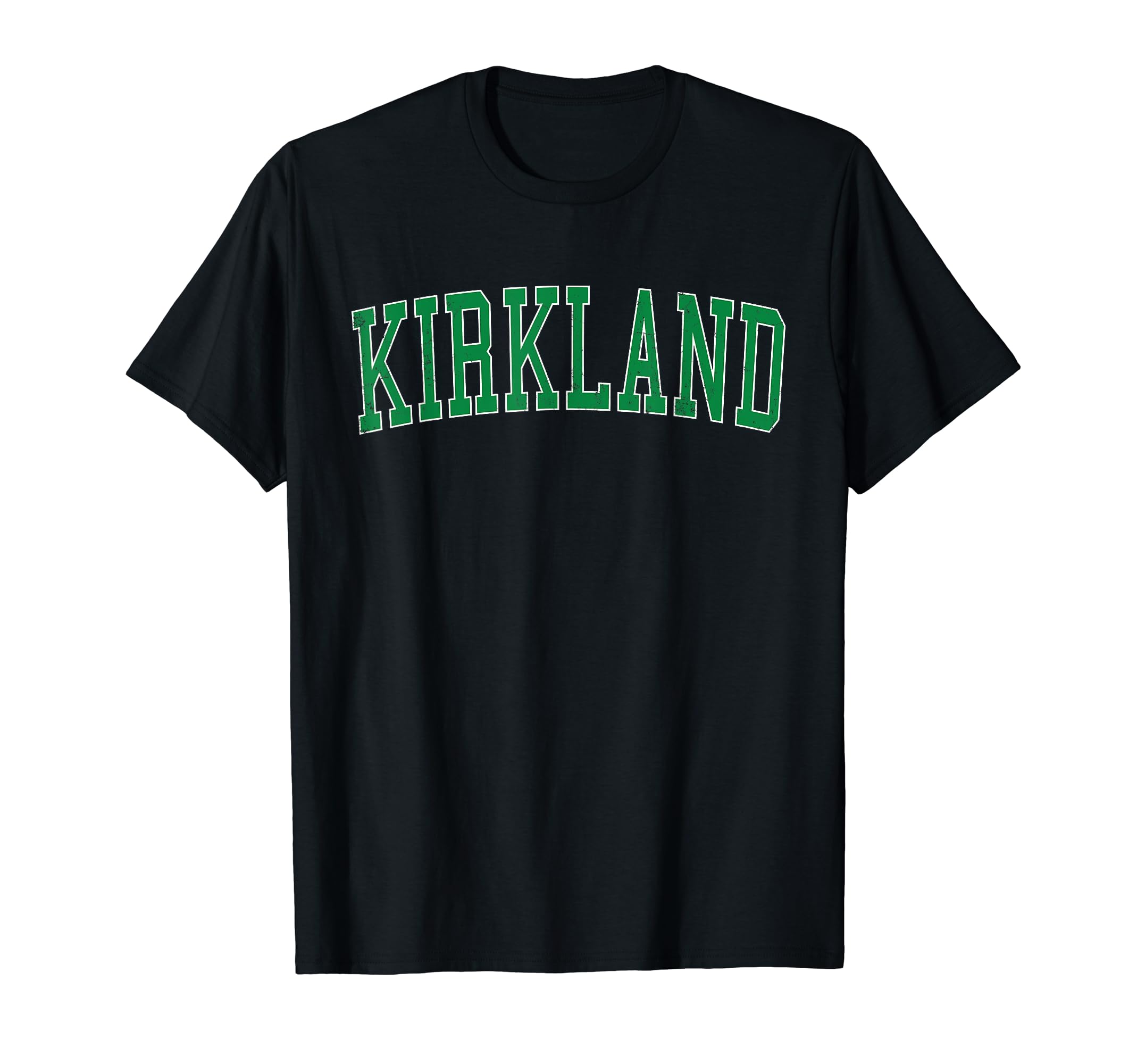 Kirkland Wa Distressed Green Varsity T-Shirt - Aesthetic Graphic Men Women - T-Shirt, Sweatshirt, Hoodie