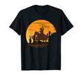 Saddle Western Cowboy Western Sunset T-Shirt - Minimalist Print for Adults - T-Shirt, Sweatshirt, Hoodie