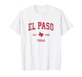 El Paso Texas Tx Sports Red T-Shirt - Unique Graphic Unisex - T-Shirt, Sweatshirt, Hoodie