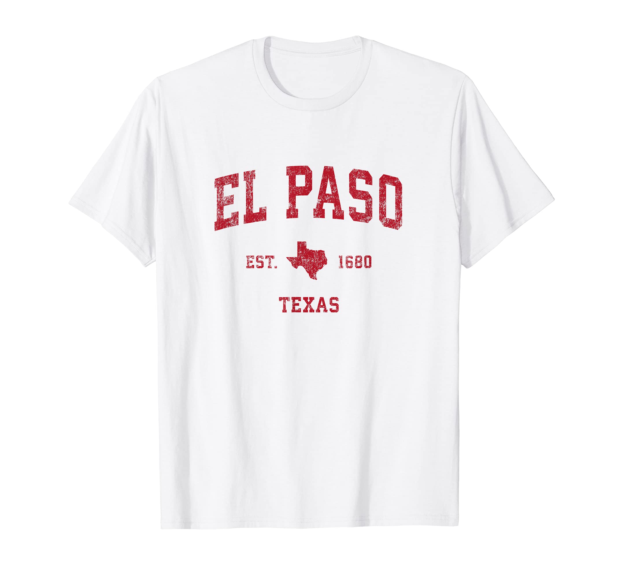 El Paso Texas Tx Sports Red T-Shirt - Unique Graphic Unisex - T-Shirt, Sweatshirt, Hoodie
